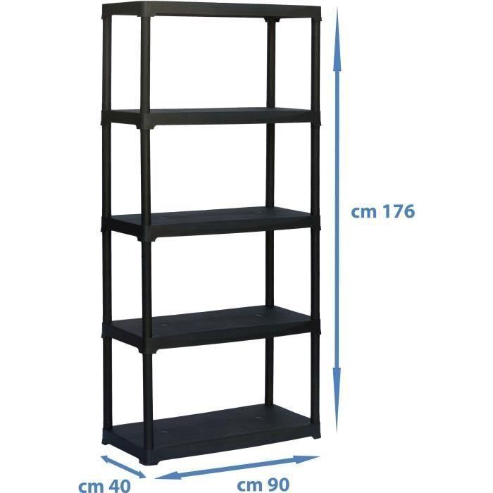 Estantería TOOD con 5 estantes dimensiones h176x90x40 1 Estantería TOOD con 5 estantes dimensiones h176x90x40 1