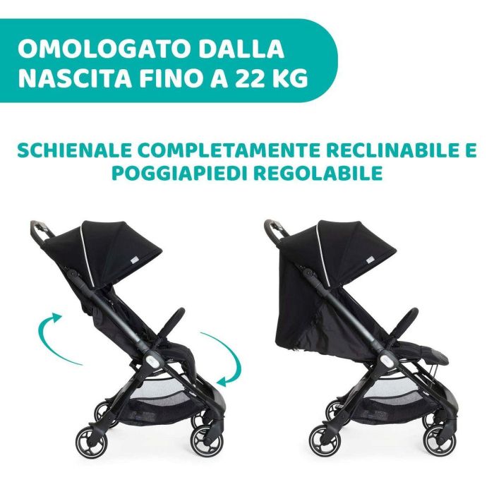 Chicco CHI8058664139668 Cochecito paraguas Nosotros 4 ruedas negro 9 Chicco CHI8058664139668 Cochecito paraguas Nosotros 4 ruedas negro 9