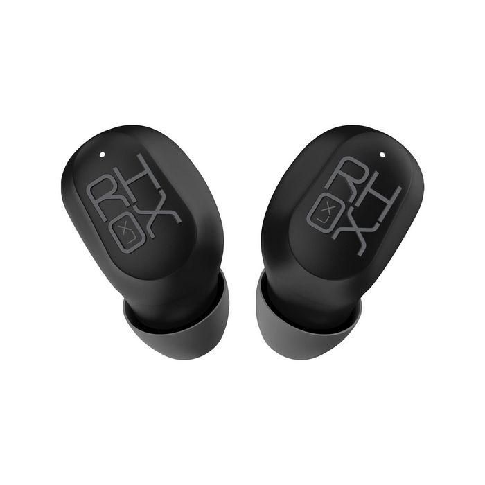 Veho The RHOX LX true wireless earphones are compact yet have an immersive sound experience. The high performance battery life means the RHOX LX are perfect for all indoor & outdoor environments. Complete with a travel case that charges the RHOX LX earpho Veho The RHOX LX true wireless earphones are compact yet have an immersive sound experience. The high performance battery life means the RHOX LX are perfect for all indoor & outdoor environments. Complete with a travel case that charges the RHOX LX earpho