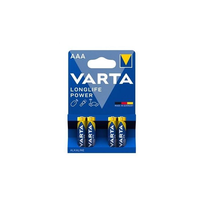 Varta Pila Alcalina LR03 AAA Longlife Power Blister 4 Unidades Ø10,5x44,5mm 1