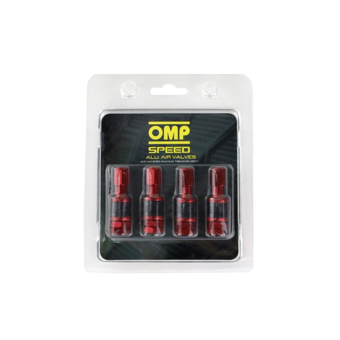 Omp OMPS09990006 Juego 4 Válvulas Aluminio Para Neumáticos Llantas Rojo 1 Omp OMPS09990006 Juego 4 Válvulas Aluminio Para Neumáticos Llantas Rojo 1