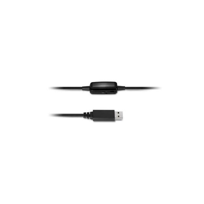 Kensington K33065WW Auriculares Hi-Fi USB con Micrófono y Control de Volumen para Oficina y Centro de Llamadas