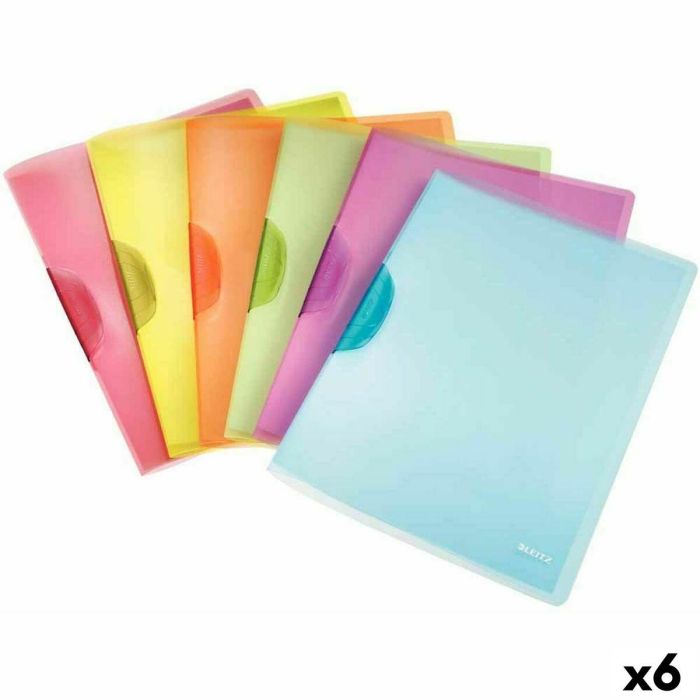 Dosier Leitz ColorClip Rainbow Multicolor A4 (6 Unidades) Dosier Leitz ColorClip Rainbow Multicolor A4 (6 Unidades)