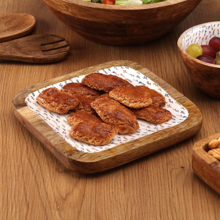 Bandeja de Aperitivos Versa Blume 20 x 1,5 x 20 cm 3