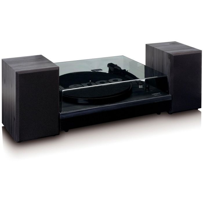 Lenco LS-300 Tocadiscos de tracción por correa Automático Negro de Madera con Bluetooth y Altavoces Integrados 2
