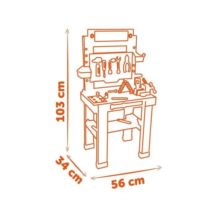 Banco de trabajo black&decker con 79 accesorios. 103x56x34 cm 8