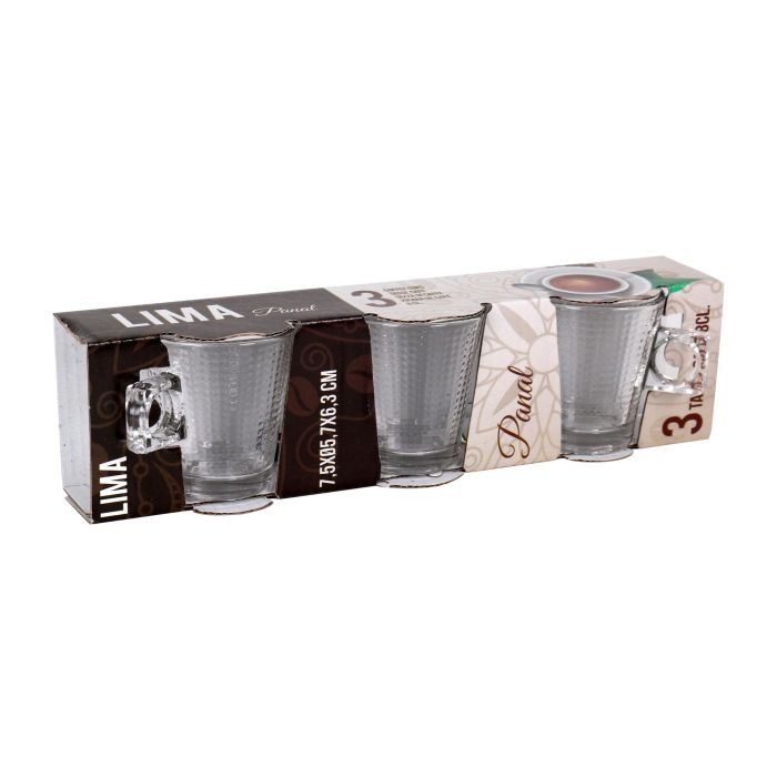 Set de 3 Tazas de Café 8 Cl Lima Panal - Inde (24 Cajas) 5 Set de 3 Tazas de Café 8 Cl Lima Panal - Inde (24 Cajas) 5
