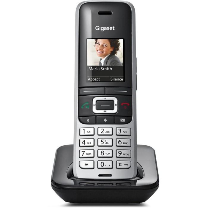 Gigaset Premium 100 Teléfono DECT Inalámbrico Negro/Plata con Altavoz, Identificador de Llamadas y Agenda de 500 Contactos 1 Gigaset Premium 100 Teléfono DECT Inalámbrico Negro/Plata con Altavoz, Identificador de Llamadas y Agenda de 500 Contactos 1