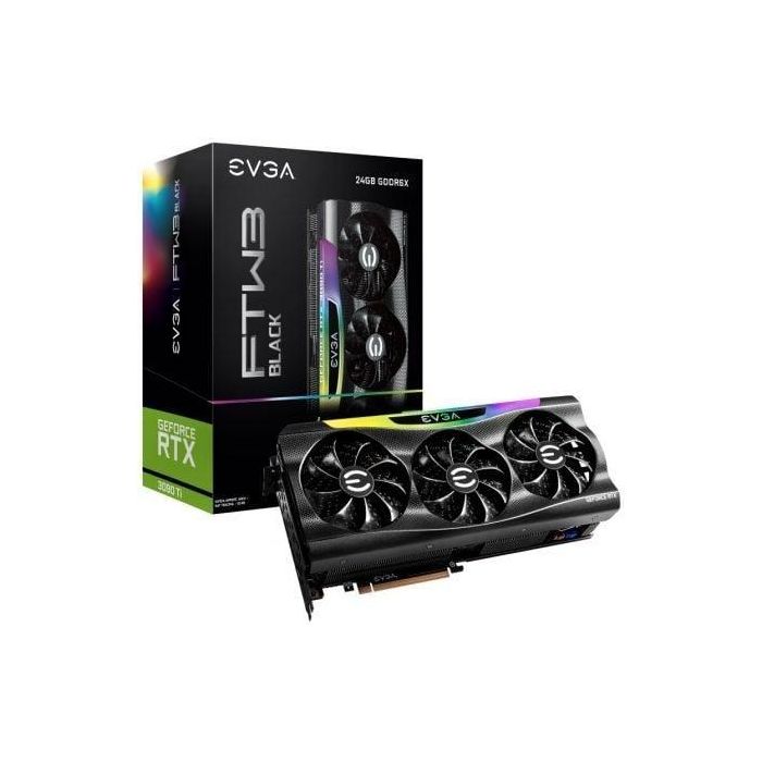Tarjeta Gráfica EVGA GeForce RTX 3090 Ti FTW3 BLACK GAMING/ 24GB GDDR6X Tarjeta Gráfica EVGA GeForce RTX 3090 Ti FTW3 BLACK GAMING/ 24GB GDDR6X