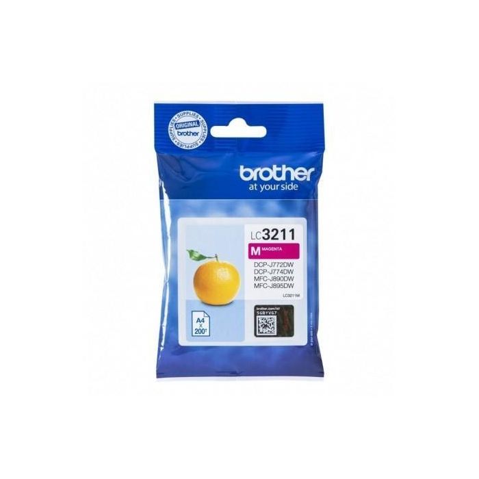 Brother Tinta Magenta para impresoras DCP-J572DW, MFC-J491DW, J497DW, J890DW, J895DW - Rendimiento 200 páginas
