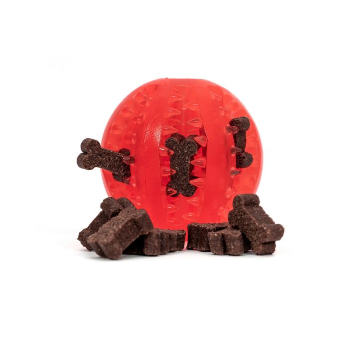 Gloria Pelota Dental TPR para Perros, 5 cm, Material Resistente con Hendiduras para Limpieza Dental y Entrenamiento 11