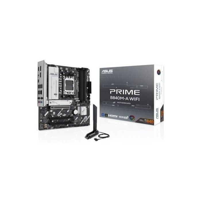 Asus PRIME B840M-A WiFi Placa Base micro ATX Socket AM5, Wi-Fi 6E, DDR5, 90MB1J20-M0EAY0 Asus PRIME B840M-A WiFi Placa Base micro ATX Socket AM5, Wi-Fi 6E, DDR5, 90MB1J20-M0EAY0