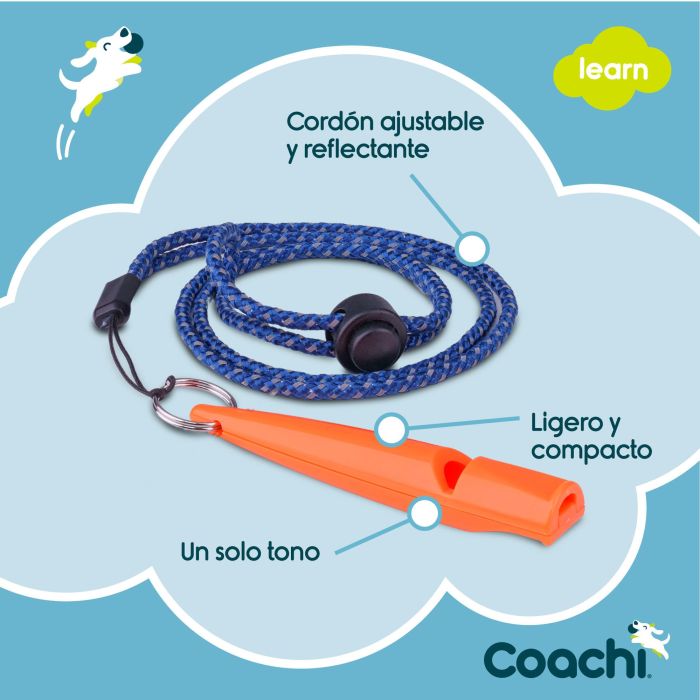 Coachi Silbato de Adiestramiento Training Coral para Perros y Cachorros - Sonido Alto y Distintivo, Ligero y Correa Reflectante 6 Coachi Silbato de Adiestramiento Training Coral para Perros y Cachorros - Sonido Alto y Distintivo, Ligero y Correa Reflectante 6