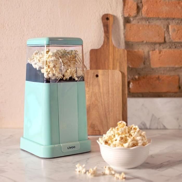 Livoo DOM497 Máquina de palomitas de maíz 1200W, hasta 100g de granos, Azul 5 Livoo DOM497 Máquina de palomitas de maíz 1200W, hasta 100g de granos, Azul 5