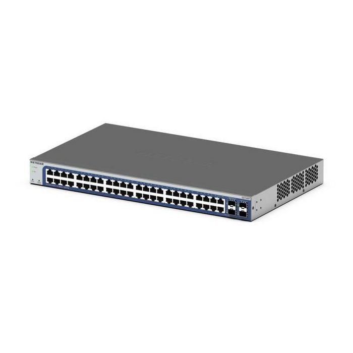 Netgear GS748T Switch Inteligente Gigabit Ethernet de 48 Puertos con 2 Puertos Combinados Cobre/SFP y 2 Puertos SFP Dedicados 1