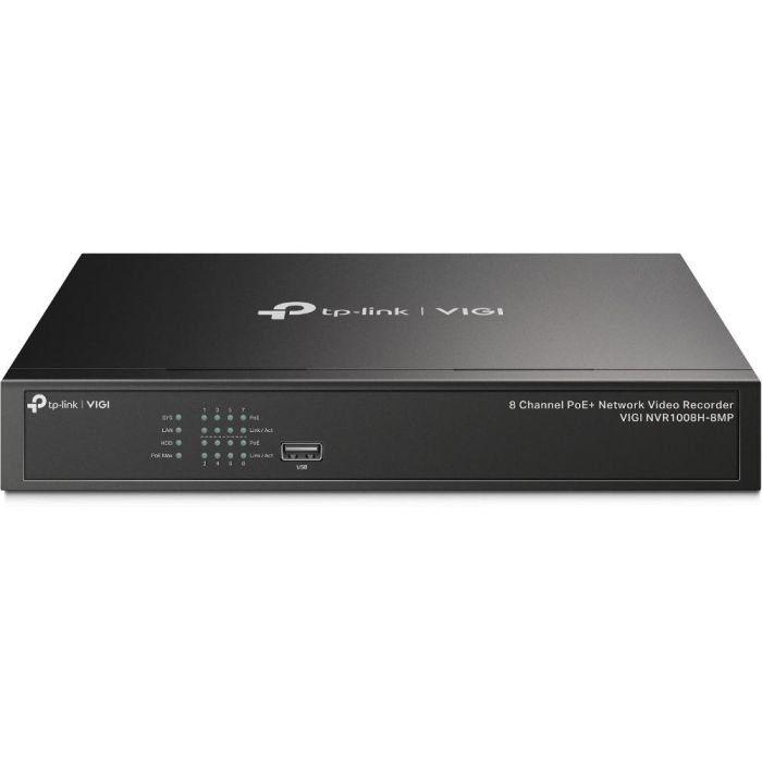 TP-Link NVR1008H-8MP Omada VIGI 8 Channel PoE Network Video Recorder para Cámaras IP de 8 Megapíxeles