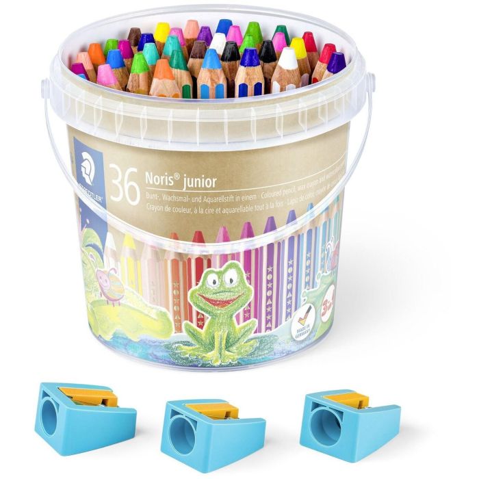 STAEDTLER Buntstifte Noris junior 36 Stk. im Eimer retail 1 STAEDTLER Buntstifte Noris junior 36 Stk. im Eimer retail 1
