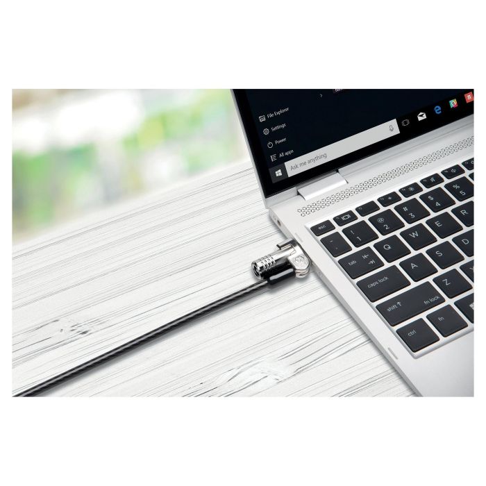 Kensington Candado para Portátil NanoSaver Keyed con Llave, Cable de Acero al Carbono de 1.8m, Negro 16