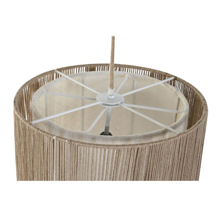 DKD Home Decor Lámpara de Techo Urban, Diseño de Yute y Metal, Color Marrón Crudo, 40x40x50 cm, Casquillo E27 Max 25W 4 DKD Home Decor Lámpara de Techo Urban, Diseño de Yute y Metal, Color Marrón Crudo, 40x40x50 cm, Casquillo E27 Max 25W 4