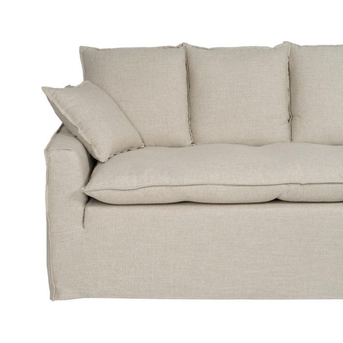 Sofá 4 Plazas Natural Tejido Salón 220 X 100 X 91 cm