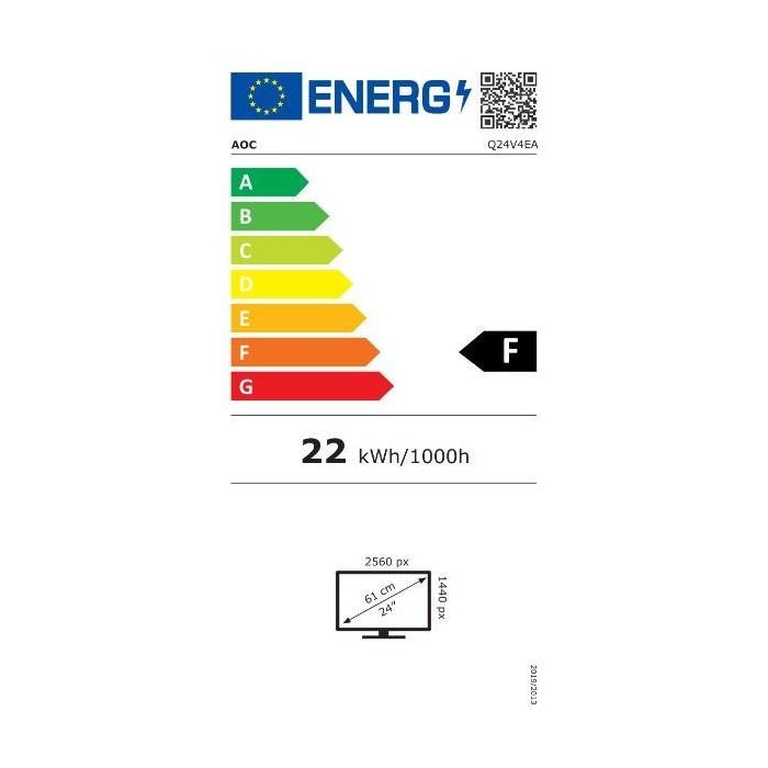 AOC Q24V4EA Monitor IPS 23.8" 2K Ultra HD (2560x1440) 75Hz 4ms con HDMI+DP y Altavoces Negro 9 AOC Q24V4EA Monitor IPS 23.8" 2K Ultra HD (2560x1440) 75Hz 4ms con HDMI+DP y Altavoces Negro 9