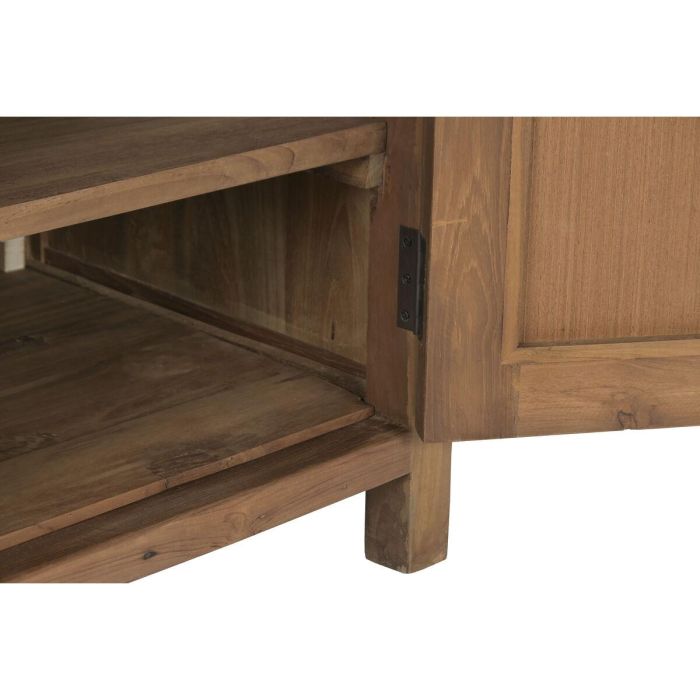 DKD Home Decor Mueble TV Balinés de Madera Teca Reciclada y Ratán 140 x 45 x 50 cm 2 DKD Home Decor Mueble TV Balinés de Madera Teca Reciclada y Ratán 140 x 45 x 50 cm 2