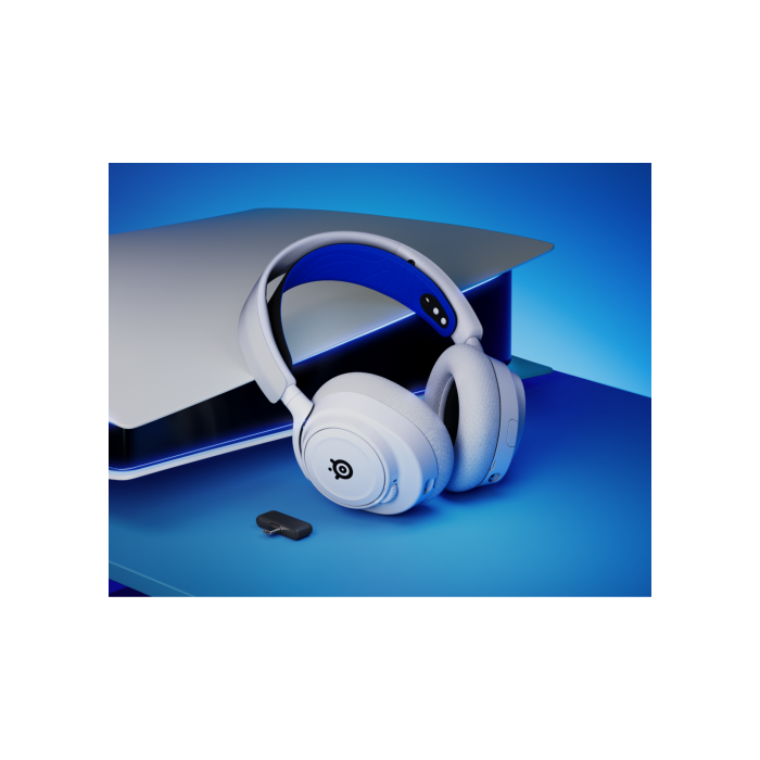 SteelSeries ARCTIS NOVA 7P Auriculares Inalámbrico Diadema Juego Bluetooth Azul, Blanco