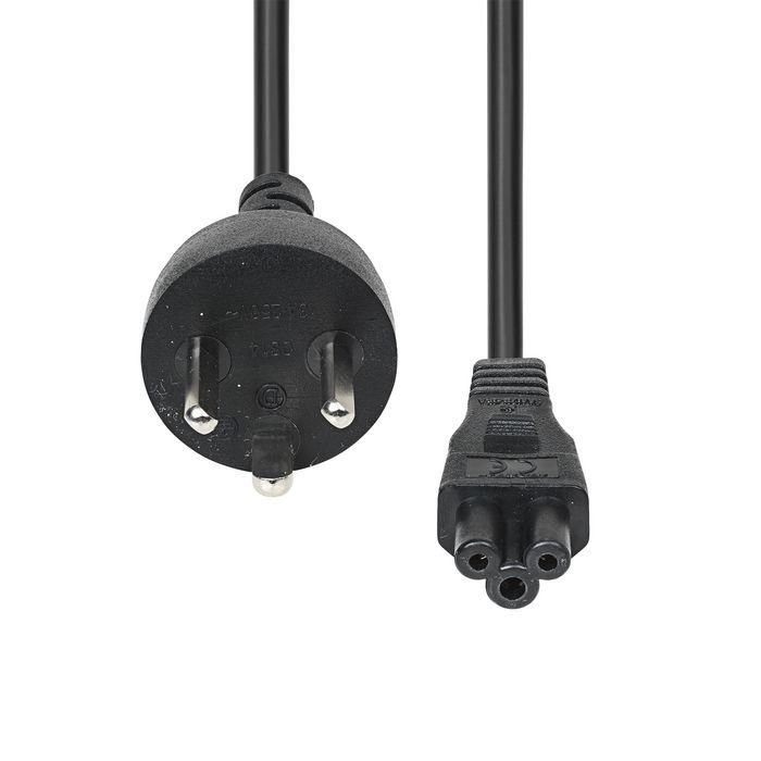 ProXtend Power Cord Denmark to C5 2M Black 1 ProXtend Power Cord Denmark to C5 2M Black 1