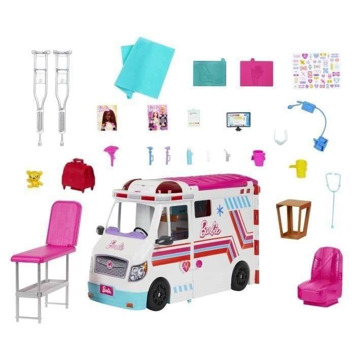 Barbie HKT79 Set de Juego Vehículo Médico Ambulancia y Clínica transformable con Muñeca de Moda, Sala de Consulta y Luces y Sonidos 3 Barbie HKT79 Set de Juego Vehículo Médico Ambulancia y Clínica transformable con Muñeca de Moda, Sala de Consulta y Luces y Sonidos 3