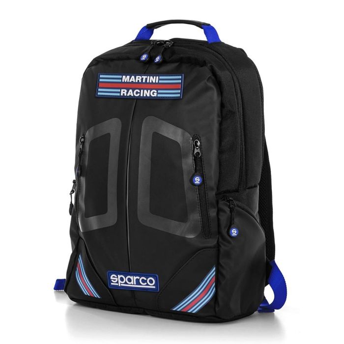 Sparco S0164401MRAZ Mochila Martini Racing Stripes Azul-Negro 15L