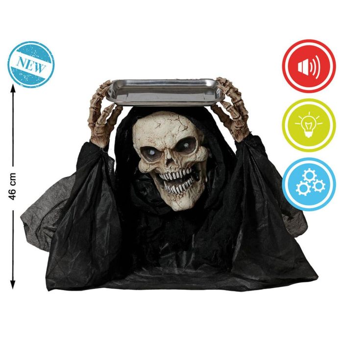 Decoración para Halloween Esqueleto 35 x 20 x 45 cm Blanco 1 Decoración para Halloween Esqueleto 35 x 20 x 45 cm Blanco 1