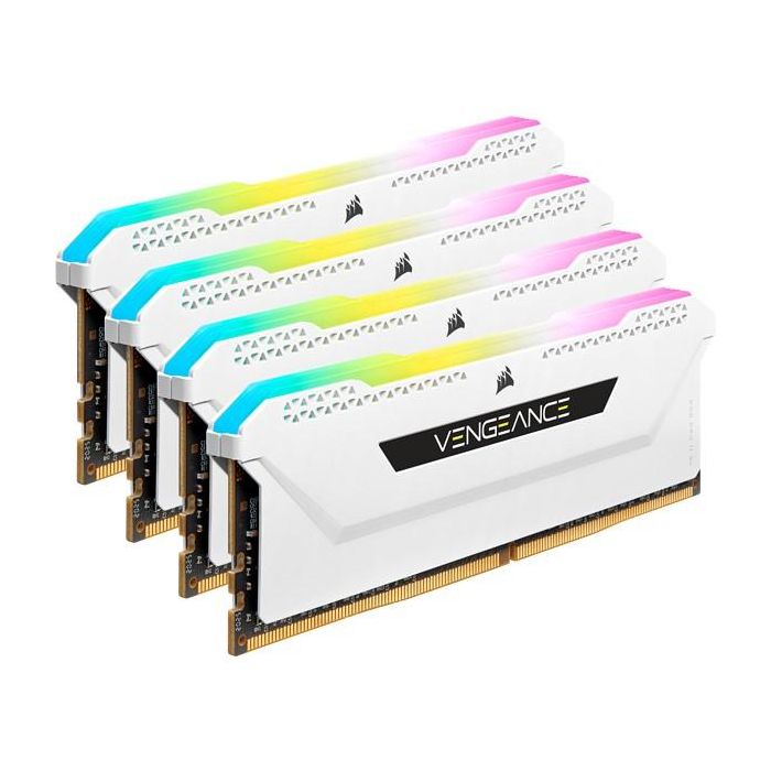 Corsair CMH32GX4M4D3600C18W Vengeance RGB PRO SL - Kit de memoria RAM 32 GB (4x 8 GB) DDR4 3600MHz Intel XMP 1 Corsair CMH32GX4M4D3600C18W Vengeance RGB PRO SL - Kit de memoria RAM 32 GB (4x 8 GB) DDR4 3600MHz Intel XMP 1