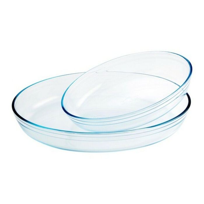 Set de Fuentes para Horno Ô Cuisine 334SA06 Transparente Vidrio 1