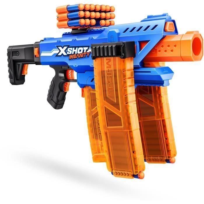 Pistola x-shot insanity clip motorizada con 3 cargadores y 72 dardos 80 x 40 cm 4 Pistola x-shot insanity clip motorizada con 3 cargadores y 72 dardos 80 x 40 cm 4