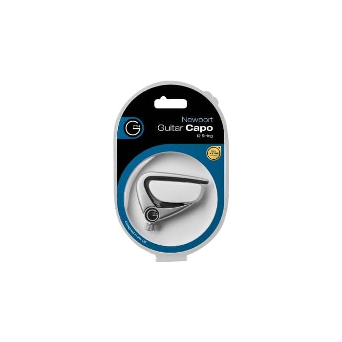 G7TH Cejilla para Guitarra Acústica/Eléctrica Plateada 12 Cuerdas