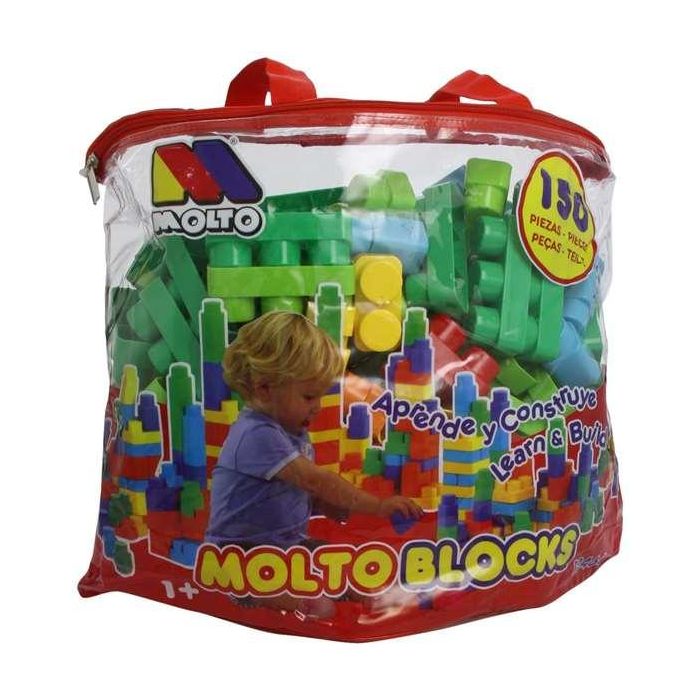 Molto Bolsa Blocks 150 Piezas Construcción Juguete Infantil 3