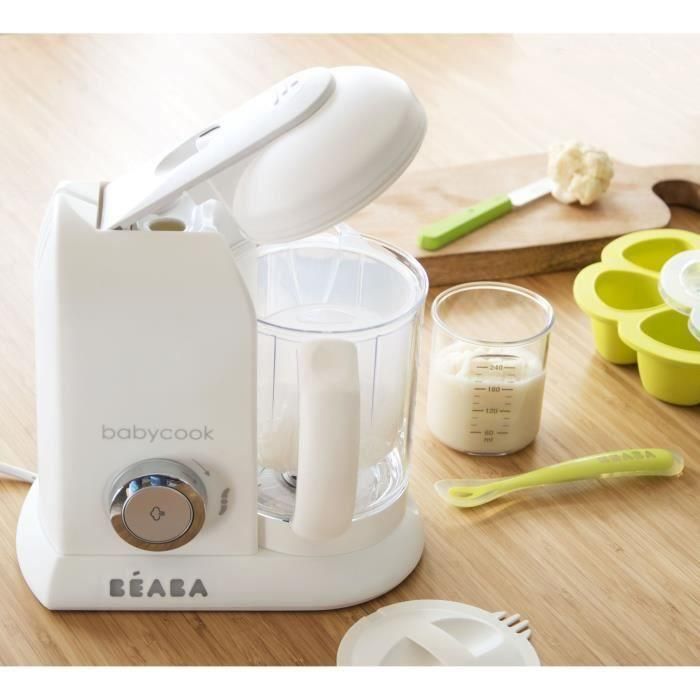 Beaba Babycook Solo Robot de Cocina para Bebés 4 en 1 Blanco Plata - Vapor, Mezcla, Descongela, Recalienta - Capacidad XL 1100ml 2 Beaba Babycook Solo Robot de Cocina para Bebés 4 en 1 Blanco Plata - Vapor, Mezcla, Descongela, Recalienta - Capacidad XL 1100ml 2