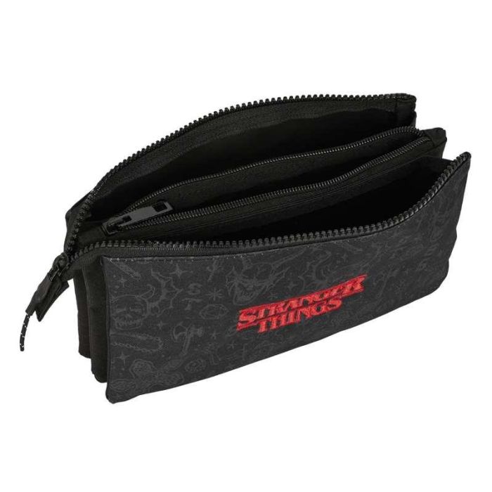 Bolso Escolar Portatodo Safta Triple Stranger Things 120x220x30 mm 4 Bolso Escolar Portatodo Safta Triple Stranger Things 120x220x30 mm 4