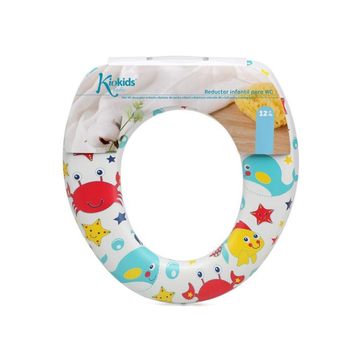 KioKids Reductor WC Infantil Acolchado Universal para Inodoros Estándar, Fácil de Limpiar y Cómodo para Niños +12 meses - Océano Multicolor 3 KioKids Reductor WC Infantil Acolchado Universal para Inodoros Estándar, Fácil de Limpiar y Cómodo para Niños +12 meses - Océano Multicolor 3