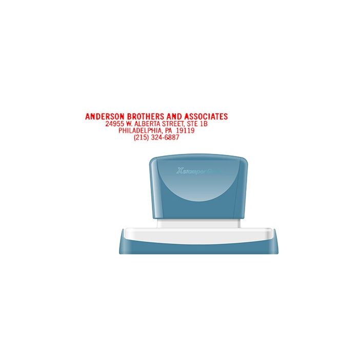 X'stamper Sello Personalizable Q-26, Rojo, Medidas 16x83 mm, Preentintado y Rellenable 0 X'stamper Sello Personalizable Q-26, Rojo, Medidas 16x83 mm, Preentintado y Rellenable 0