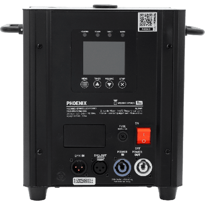 Máquina De Chispa Fría - 650W Algamlight 8 Máquina De Chispa Fría - 650W Algamlight 8