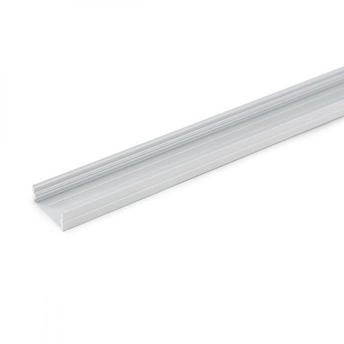Perfíl Aluminio para Tira LED Doble - Difusor Transparente x 2M 3
