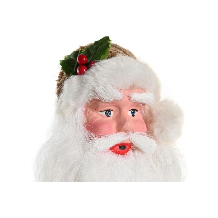 DKD Home Decor Decoración Colgante Navidad Tradicional Papa Noel Poliéster Blanco Natural 6x30x17 cm Set 6 Unidades 1 DKD Home Decor Decoración Colgante Navidad Tradicional Papa Noel Poliéster Blanco Natural 6x30x17 cm Set 6 Unidades 1