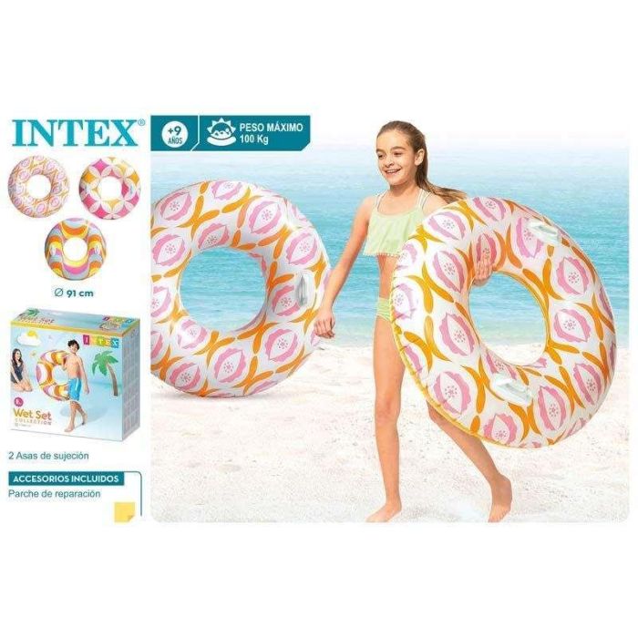 Flotador hinchable timeless con asas 114 cm (+9 años) - modelos surtidos 3 Flotador hinchable timeless con asas 114 cm (+9 años) - modelos surtidos 3