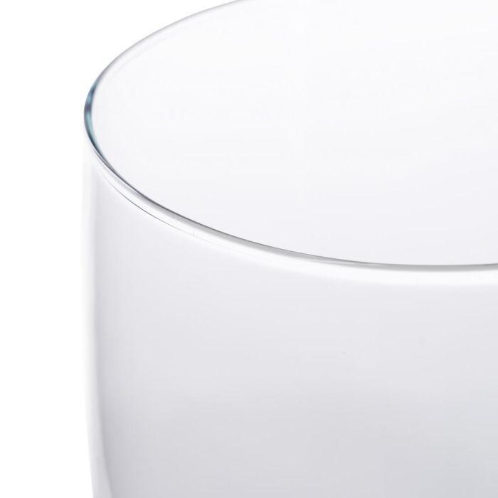 Jarrón Decoración Transparente Cristal 14 X 14 X 25 cm