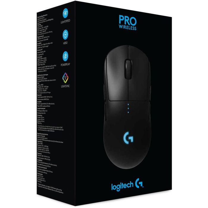 Logitech G Pro Wireless 910-005273 Ratón Gaming Inalámbrico Óptico 25600 DPI Negro 8