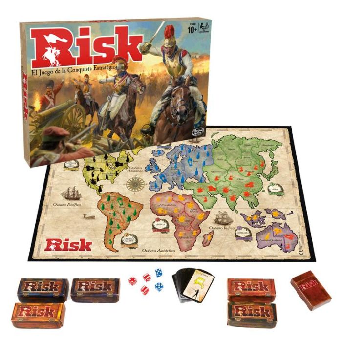 Hasbro Gaming Juego Risk B7404 Juego de Estrategia para +10 Años Español 1
