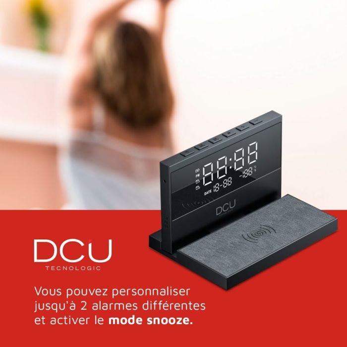 Reloj-Despertador DCU 37300830 Negro 5 Reloj-Despertador DCU 37300830 Negro 5