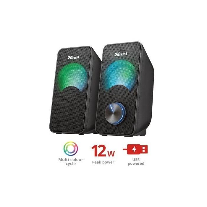 Altavoces Trust Arys RGB/ 12W/ 2.0 2 Altavoces Trust Arys RGB/ 12W/ 2.0 2