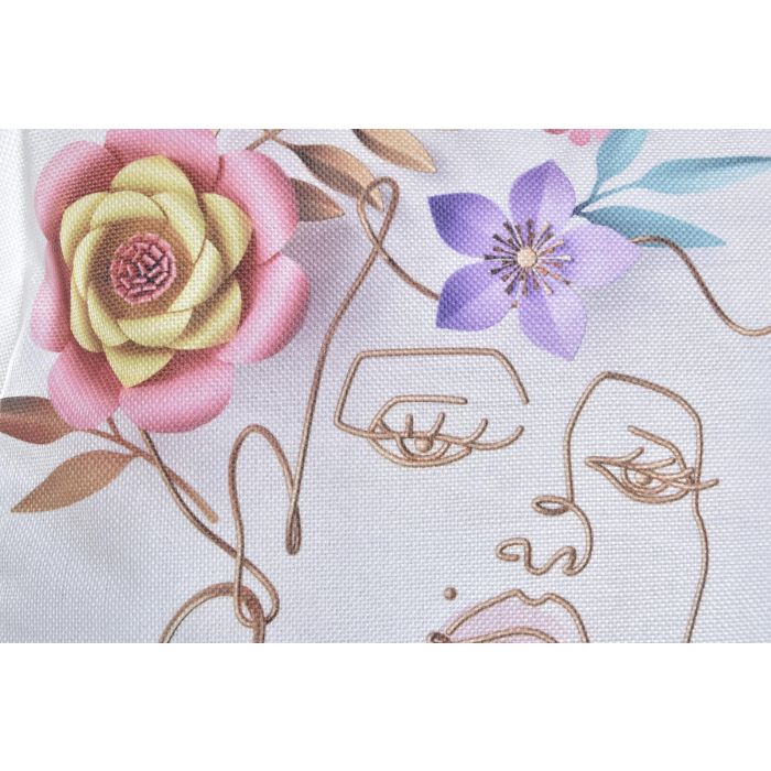 DKD Home Decor Cojín Moderno de Poliéster Multicolor con Diseño Abstracto y Cremallera, Dimensiones 10x45x45 cm - Pack de 4 Unidades 2